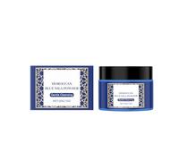 Polvo de Arcilla Azul Marroquí, Mascarilla Iluminadora en Polvo, Limpiador Suave Exfoliante e Iluminador, Espuma a Base de Arcilla, Limpieza Profunda, Uniformiza el Tono de Piel, Fórmula Vegana