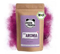 Polvo de Aronia orgánica de cultivo austriaco, bayas de Aronia bio deshidratadas y molidas extra finas sin aditivos, alternativa regional al polvo de Acai, 500 g de Green Panda