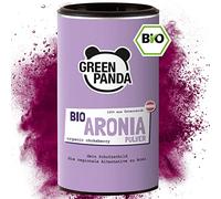 Polvo de Aronia orgánica de cultivo austriaco, bayas de Aronia bio deshidratadas y molidas extra finas sin aditivos, alternativa regional al polvo de Acai, 185 g de Green Panda