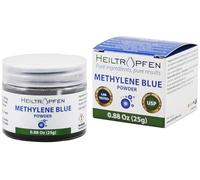 Polvo de azul de metileno 25 g | Pureza ultraalta | Ingredientes de grado farmacéutico USP - Probado por terceros | Sin formaldehído | Incluye cuchara | Heiltropfen®
