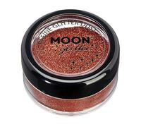 Polvo de brillantina ultrafino clásico por Moon Glitter - 100% Brillo Cosmético para la Cara, Cuerpo, Uñas, Cabello y Labios - 5g - Cobre Bronce