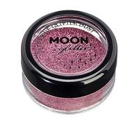 Polvo de brillantina ultrafino clásico por Moon Glitter - 100% Brillo Cosmético para la Cara, Cuerpo, Uñas, Cabello y Labios - 5g - Rosa