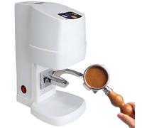 Polvo de café Eléctrico, área de Impresión Flexible, Luz, Limpieza Fácil, Prensa Automática de café en Polvo, Soporte Horizontal Ajustable para,White