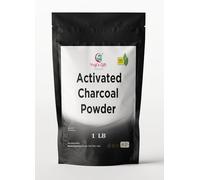 Polvo de carbón activado 1 libra | Polvo de carbón activado molido para blanqueamiento dental, exfoliación facial, fabricación de piel y jabón | a base de cáscaras de coco | Regalo de Yogi®