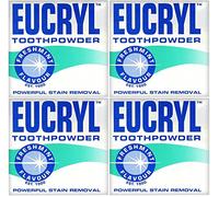 Polvo de dientes Eucyl de menta fresca de 50 g, paquete de 4