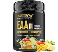 Polvo de EAA 532 g (38 porciones) - Los 9 aminoácidos esenciales incl. histidina y BCAA - Fórmula Human Code - Vegano - Muy soluble - Refrescante bebida de aminoácidos (Mango Pineapple)