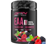 Polvo de EAA 532 g (38 porciones) - Los 9 aminoácidos esenciales incl. histidina y BCAA - Fórmula Human Code - Vegano - Muy soluble - Refrescante bebida de aminoácidos (Wildberry)