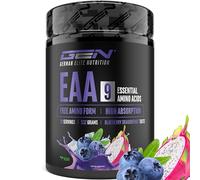 Polvo de EAA 532 g (38 porciones) - Los 9 aminoácidos esenciales incl. histidina y BCAA - Fórmula Human Code - Vegano - Muy soluble - Refrescante bebida de aminoácidos (Blueberry Dragonfruit)