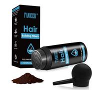 Polvo de fibras capilares, para mujeres y hombres, polvo para el cabello grueso o fino, pelo a granel para revestimiento de raíces, marrón oscuro