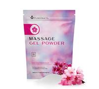 Polvo de Gel para Masaje Purecrafts 50g | Fragancia de Sakura | Hecho en Japón | Gel Suave y Deslizante para Bienestar y Relajación | 50g Rinden 5 Litros | Solo Añade Agua
