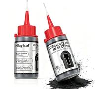 Polvo De Grafito Lubricante Para Cerraduras, Sin Residuos Aceitosos, Reduce | La Fricción Y El Ruido Al Usar La Llave, Boquilla Larga Para Espacios Estrechos, Bisagras Y Rieles De Puertas Y Ventanas