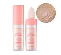 Polvo de hadas, ROSPRETTY Polvos de Hadas Maquillaje, Maquillaje Iluminador Body Shimmer, Highlight Patting Powder para cara Cuerpo Cabello-Rosa