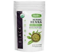 Polvo de henna Pardesi para el cabello, color negro | USDA org nico | 200 g (7.05 oz) | Tinte natural para cabello y barba | Unisex | Sin amon ac