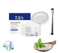 Polvo de hidroxiapatita, 7,5% de polvo dental de hidroxiapatita, polvos de pasta de dientes nano hidroxiapatitas, fórmula suave para el cuidado de las encías, aliento fresco (1 set)