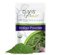 Polvo de índigo orgánico Davis Finest, henna negra, 100 g, tinte natural para el cabello y la barba, sin químicos, vegano
