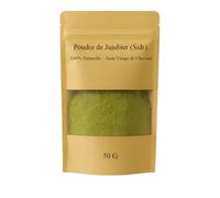 Polvo de Jujubier Sidr de Marruecos 50 g - Puro y Natural - Cuidado del Cabello y Cara - Ghassoul vegetal, Champú suave, anticaspa - Ideal Viaje & Prueba - Cosmética Oriental Bio