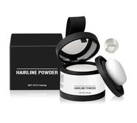Polvo de la raíz del Cabello, Cabello Polvo Para Llenar el Cabello Claro, Camuflaje Cabello Gris, Resultado Natural, Con Espejo Y Pulpa (blanco)