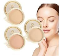 Polvo de leche de soya corrector y fijador, cobertura duradera, suavizante y control de grasa, base de maquillaje de fijación, para todo tipo de piel.