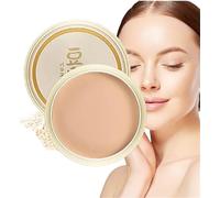 Polvo de leche de soya corrector y fijador, cobertura duradera, suavizante y control de grasa, base de maquillaje de fijación, para todo tipo de piel.