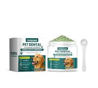 Polvo de limpieza de dientes para perros, polvo para perros y gatos, eliminador de sarro y mal aliento, polvo de dientes para perros contra el mal aliento y restos de comida, limpieza dental y