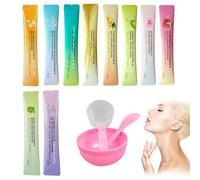 Polvo De Mascarilla Jelly Soft Mask, Mascarilla Facial En Polvo Con Accesorios, Hidratante Y Nutritiva, Mascarilla De Gel DIY Para Cuidado Facial, Kit De 10 Unidades Para Spa O Uso En Casa