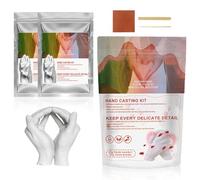 Polvo de molde de mano - Polvo de molde de fundición a mano, polvos de manualidades con forma de manos, accesorios de manualidades de curado rápido suave, escultura para la familia y los niños