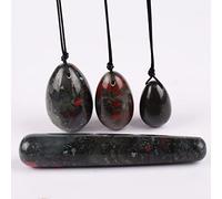 Polvo De Piedra De Cristal Yoni Jade Egg Lady Kegel Fitness Aparato Muscle Tightening Ball Masajeador 4PCS,fangxueshi