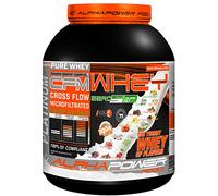 Polvo de proteína de suero de ALPHAPOWER FOOD para el desarrollo muscular, proteína en polvo, aislado de proteína de suero preferiblemente de pastos y origen regional con excelente solubilidad, 2 kg