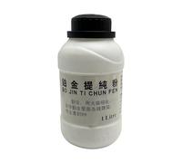 Polvo de purificación de oro de alta pureza, solución profesional de refinación de metal, botella de 100 g o 450 g para procesamiento seguro de polvo electrónico de procesamiento de chatarra