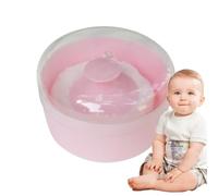 Polvo De Talco Para Bebé Con Puff Y Contenedor | Estuche Para Polvos Corporales - Soporte Para Padres Recién Nacidos Cuidadores Enfermeras Guardería Baño