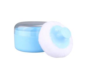 Polvo De Talco Para Bebé Con Puff Y Contenedor - Porta Polvos para Bebé - Estuche Almacenamiento Esponja Para Cuidadores Baño Viaje Guardería