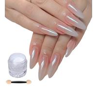 Polvo de uñas cromado, efecto espejo, uñas brillantes, polvo artificial, pigmento de uñas, decoración de uñas para mujer