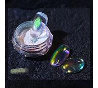 Polvo de uñas, iridiscencia holográfica, efecto espejo, burbuja, arco iris, gotas de rocío, decoración artística, holográfico, arco iris fino