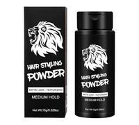 Polvo de volumen para la textura del cabello, polvo mate, elevación de raíces, producto de peinado ligero | Refuerzo duradero de volumen con acabado invisible para el control del peinado 15 G