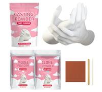 Polvo de yeso - 100 g de preparación fácil para ocio creativo - Kit de moldeo a mano en polvo Clone artesanal - para escultura en moldeo proyectos artísticos principiantes parejas y familias