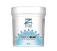 Polvo Decolorante Azul - 500gr - Cabellos Grises y Blancos - Decoloración de Uso Profesional - Suave Aroma a Polvo de Talco - ZELOS DECOBLUE