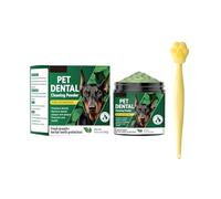Polvo Dental para Perros y Gatos, Cleaning Dental Powder, Cuidado Bucal, Limpia en Profundidad, Reduce la Acumulación de Sarro, Elimina el mal Aliento de Forma Suave y Eficaz