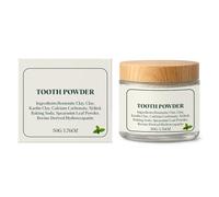 Polvo dental remineralizante, 50 g de polvo dental remineralizante, hidroxiapatita de menta fría, limpieza suave y aliento fresco duradero.