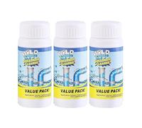 Polvo Desatascador De Tuberías,Agente De Dragado Des Tuberías Potente,Limpiar Las Manchas,Para Cocina,Baño E Inodoro,3PC