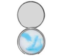 Polvo facial prensado con control de aceite, polvo fijador mate sin poros para mujeres, acabado de maquillaje suave y agradable para la piel