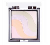Polvo fijador prensado de 5 colores, polvo de acabado prensado multicolor, maquillaje facial mate 5 en 1, corrección de color para un tono uniforme, reduce el brillo, ilumina