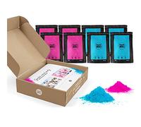 POLVO HOLI - Pack Baby Shower - Revela el Sexo del bebé. (Rosa y Azul)