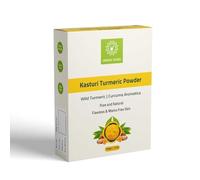 Polvo Kasthuri Manjal para el cuidado de la piel y la cara, 100 g, polvo de cúrcuma silvestre, curcuma aromática, polvo de grado cosmético para cara, piel de Hebhac Herbals
