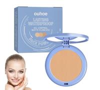 Polvo Larga Duración - 8g Polvo Mate Cara Beige Polvo Prensado Facial, Polvo Fijador Mate, Polvo Compacto Resistente Al Agua De Larga Duración, Polvo De Acabado Impermeable Maquillaje En Polvo