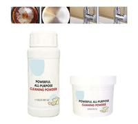 Polvo limpiador de cocina súper fuerte, potente limpiador de polvo multiusos para cocina, agente de limpieza fuerte multifuncional, limpiador de cocina protector de acero inoxidable (MIX-2 unidades)