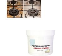 Polvo limpiador de cocina súper fuerte, potente limpiador de polvo multiusos para el hogar, multifuncional y fuerte, limpiador de cocina de acero inoxidable (250 g, 1 unidad)