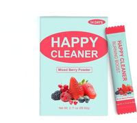 Polvo Limpiador Super Happy, Con Frutas Y Verduras, Sin AzúCar, Vegano, Sin Gluten, Bueno Para El Intestino,A