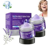 Polvo mineral para restauración de dientes, polvo mineral blanqueador dental 2025, polvos minerales de restauración dental, eficaz en el fortalecimiento de dientes y encías, refresca el aliento, para
