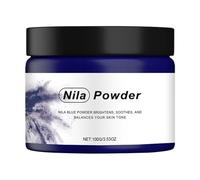 Polvo nila azul marroquí | Paquetes faciales para niñas | Polvo azul nila con minimizador poros y referencias iluminación | Hidratación natural Mejora de la textura de la piel Powders para mujeres