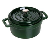 Polvo olla redonda de hierro fundido - verde, 1,7 ltr